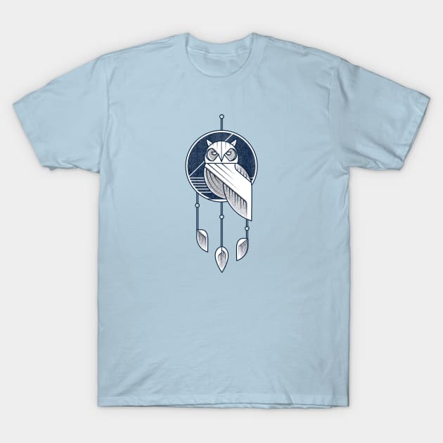 Owl Dream Catcher T-Shirt by grdibnz